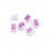 Bouton papillon à paillettes