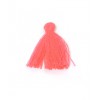 Pompon de coton 3cm - corail foncé