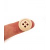 Bouton rond en bois brut