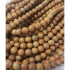 6mm - Chapelet de perles en bois pétrifié