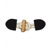 Brandebourg corde - noir