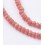 Chapelet de 140 perles de verre - vieux rose