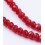 Chapelet de 140 perles de verre - vieux rose