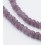 Chapelet de 140 perles de verre - vieux rose