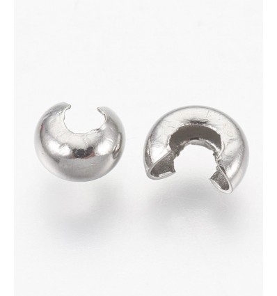 Perles cache noeuds Inoxydable (10pcs)