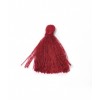 Pompon de coton 3cm - bordeaux
