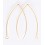 Hameçons long acier inoxydable (1paire)