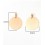 Pendentif pastille inoxydable