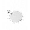 Pendentif pastille inoxydable