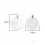 Pendentif pastille inoxydable