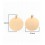 Pendentif pastille inoxydable