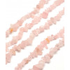 Chapelet pierre chips - quartz rose