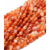 Perles gemme Agate rouge (10pcs)