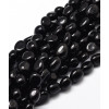 Perles gemme Agate noir (10pcs)