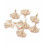 Pendentif feuille de ginko doré à l'or fin