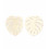 Pendentif grosse feuille de monstera