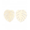 Pendentif grosse feuille de monstera