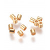 Minis perles tubes inoxydables (20pcs)