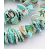 Chapelet coquillage chips - vert d'eau