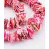 Chapelet coquillage chips - rose