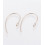 Hameçons arrondis acier inoxydable (1paire)