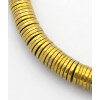 intercalaires en chapelet heishi 6x1mm hématite synthétique