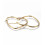 Créole coeur acier inoxydable 42mm (2pcs)