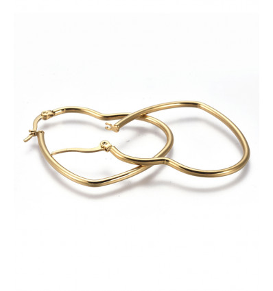 Créole inoxydable 25mm (2pcs)
