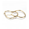 Créole coeur acier inoxydable 42mm (2pcs)