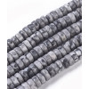5mm - Chapelet Heishi en pierre jaspe picasso