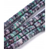 5mm - Chapelet Heishi en pierre de jade teintée