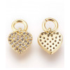 Pendentif coeur + zircon blanc
