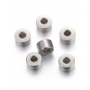 intercalaires Heishi inoxydable argenté (10pcs)