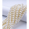 Chapelet 10mm perles de verre couleur nacre