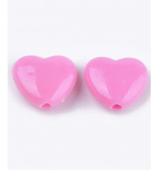 Perle petit coeur lisse