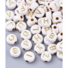 Perle alphabet - dorée