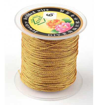 Fil Lurex 0,4mm pour enfilage de perles