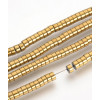 Chapelet heishi 4x2mm hématite synthétique