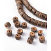 Chapelet de perles Heishi en noix de coco 5x4mm