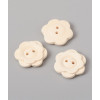 Bouton fleur en bois 17mm