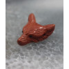 Pendentif tête de loup en pierre