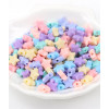 Lot de perles en acrylique "petites étoiles multicolores 10mm"