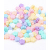 Lot de perles en acrylique "petites fleurs multicolores"