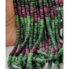 Chapelet Heishi en pierre - Rubis zoisite