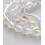 Perle toupie - chapelet perles en verre transparentes irisées 6mm