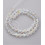 Perle toupie - chapelet perles en verre transparentes irisées 6mm