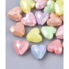 Lot Perles coeur à facettes (10pcs)