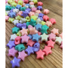 Lot perles étoiles multicolores (20pcs)