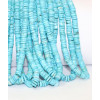 Chapelet Heishi en pierre facettée - véritable turquoise