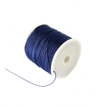 Fil de jade/nylon tressé - marine